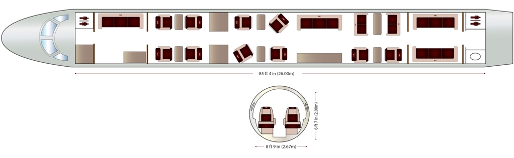 jet aziendale Embraer Lineage 1000